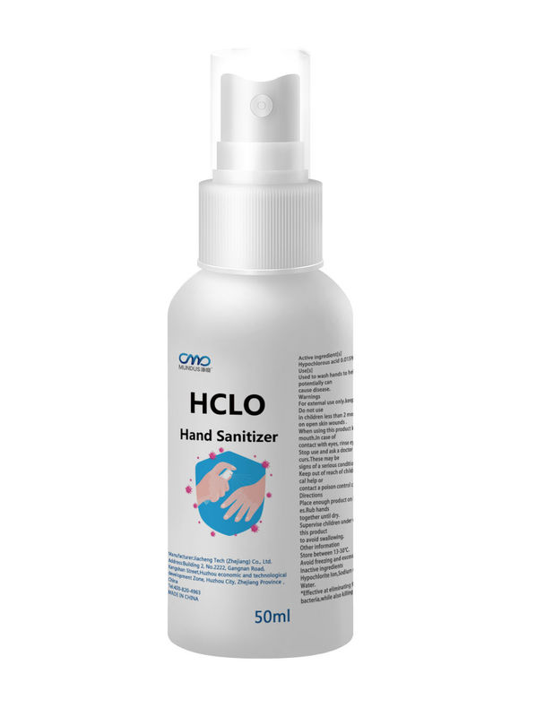 Hypochlorous Acid Hand Sanitizer Sterilization Rate 99.999% Spray Hclo Hand Sanitizer