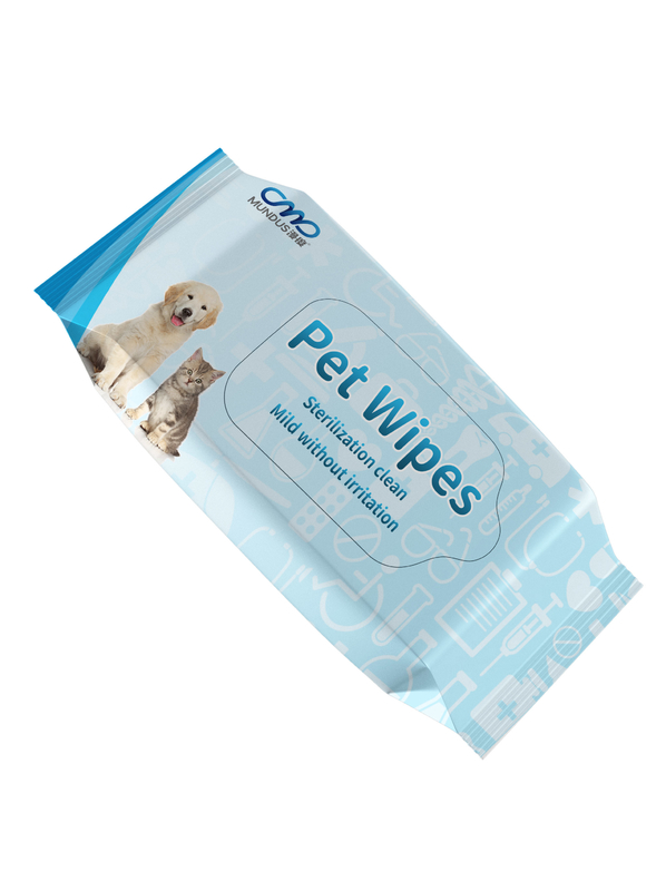 Hypochlorite Pet Wipes Paper Pet Care Non Toxic Without Irritation